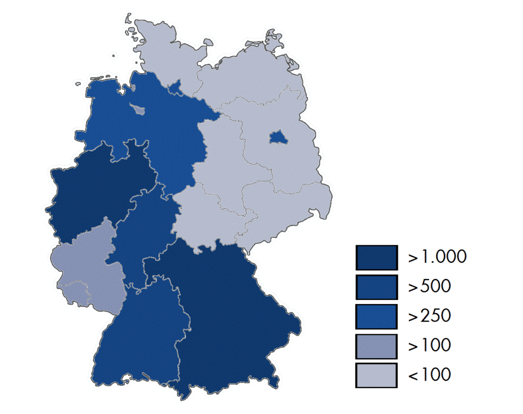 bdvb in Zahlen: Mitglieder Deutschland