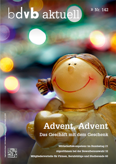 Cover Mitglieder-Magazin bdvb aktuell, Ausgabe 142